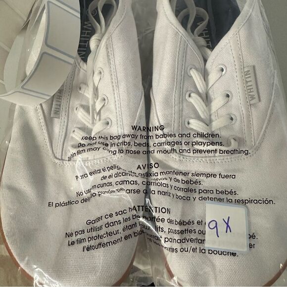 WHITIN White Wide Canvas Barefoot Sneakers | Zero Drop Sole | Minimalist Sz 10 W - Picture 16 of 16